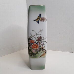 Toyo Japan Green Vintage Ceramic Vase